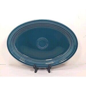 Vintage Homer Laughlin Fiesta 13 1/2" Oval Serving Platter Juniper